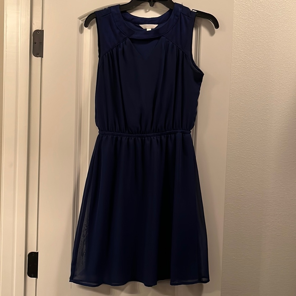 Charming Charlie blue silky dress